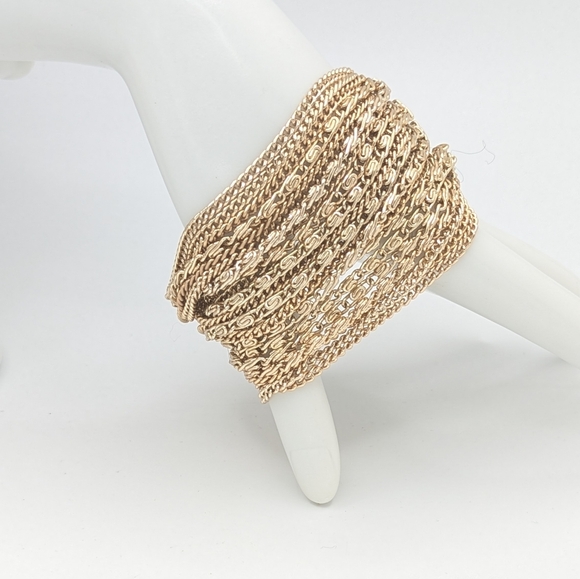 Vintage ART Statement Multi Chain Two Piece Set - Picture 5 of 12